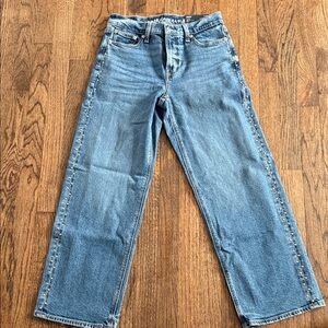 American Eagle Outfitters Medium Blue High Rise Jeans